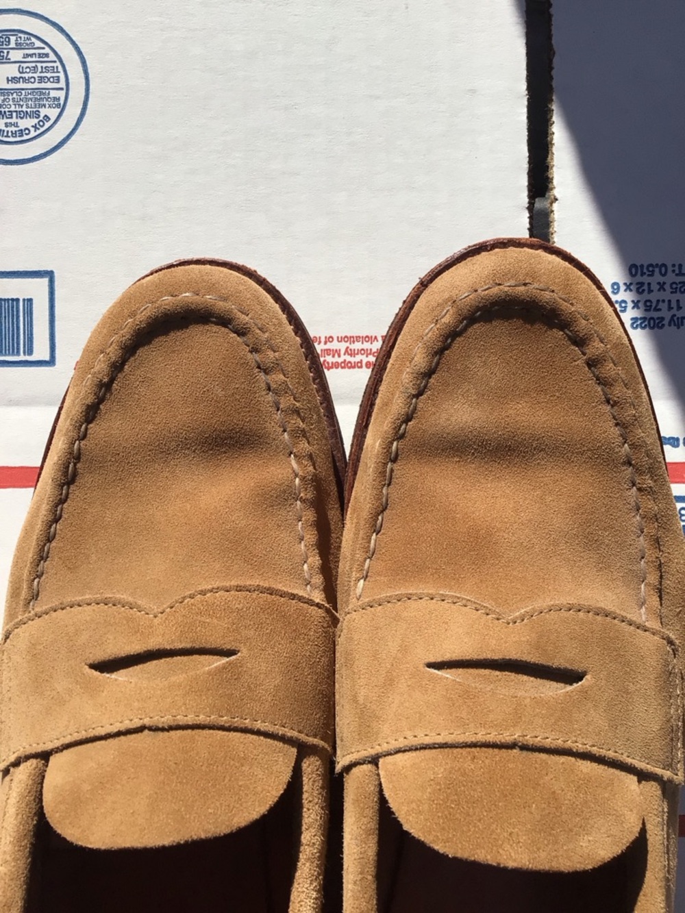 Alden used conditions suede loafers 9.5/D minimal usage - Picture 8 of 16